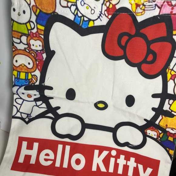 White & Red Multicolor Hello Kitty Bag, Kawaii Sanrio accessories, Tote Bag - Picture 1 of 4